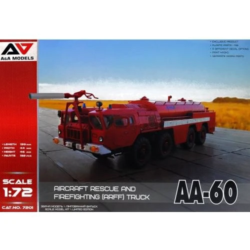 Модель A & A Models Пожарный аэродромный автомобиль АА-60 (AAM7201)