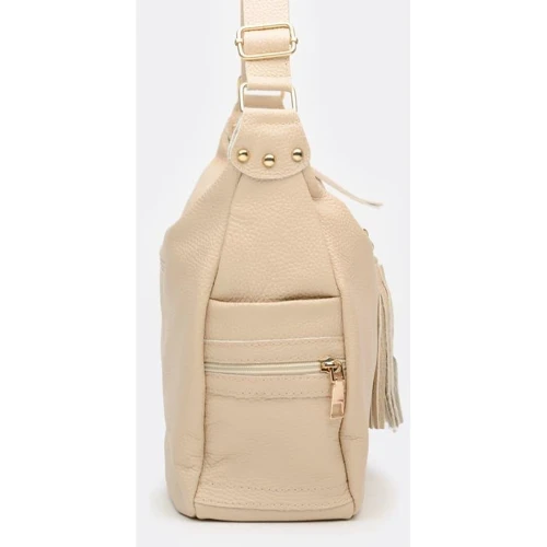 Женская сумка через плечо Ricco Grande бежевая (1l947-beige): Тип Сумки