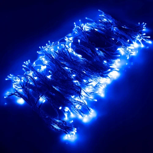 Гирлянда Springos бахрома уличная 3 x 3 м 306 LED Pilot голубая (CL4002) фото 8
