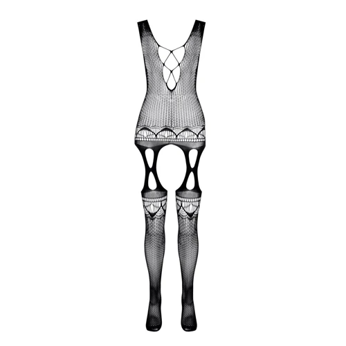 Бодистокинг с плетением на груди Passion BS099 One Size red