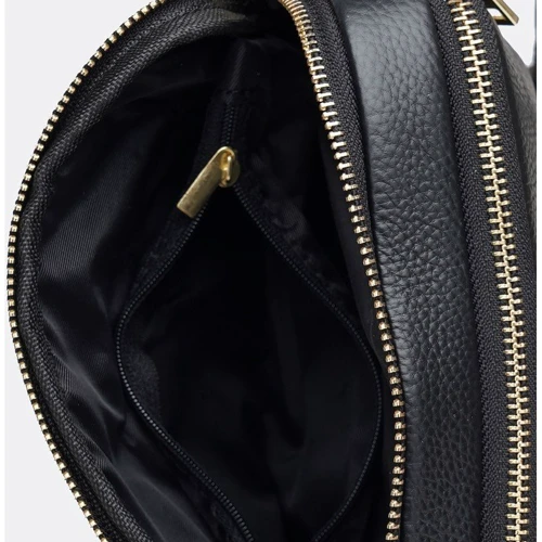 Жіноча сумка крос боді Borsa Leather чорна (K11906-black): Стать жіночий