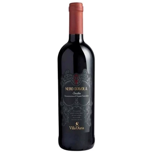 Вино Villa Diana Nero D`avola DOC, красное сухое, 0.75л 13% (PRV8001651336694)