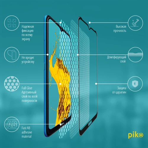 Аксесуар для смартфона Piko Tempered Glass Full Glue Black for Nokia 1.4: Тип захисне скло