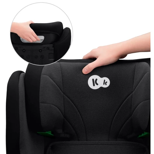 Автокресло Kinderkraft Junior Fix 2 i-Size Graphite Black (KCJUFI20BLK0000) (00-00305198: Материалы обшивки 100% полиэстер