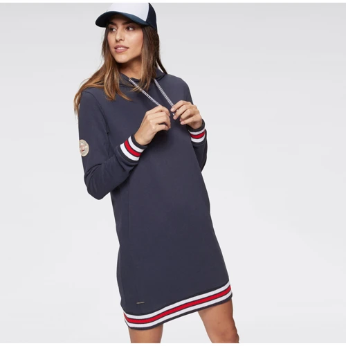 Платье KangaROOS 24518229 60 синее спортивное до середины бедра