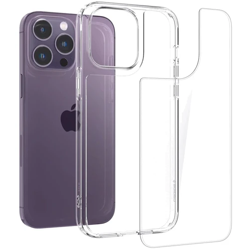 Чехол для iPhone Spigen Quartz Hybrid Crystal Clear (ACS04830) for iPhone 14 Pro Max: Тип чехла накладка на заднюю часть