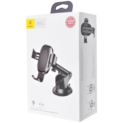Тримач Baseus Car Holder Wireless Charger Gravity Mount Black (WXYL-A01): Сумісність універсальний