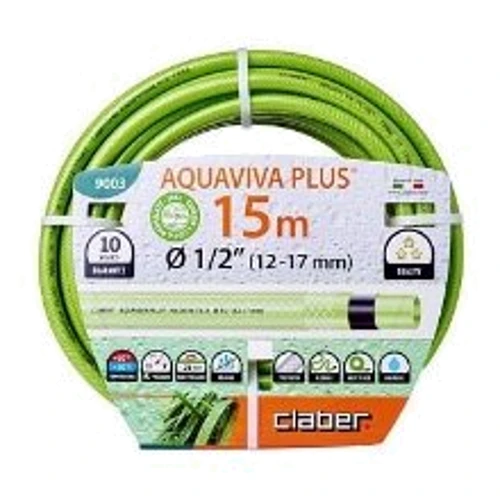 Шланг садовый CLABER Aquaviva Plus 1/2" 15 м Салатовый (90030000)