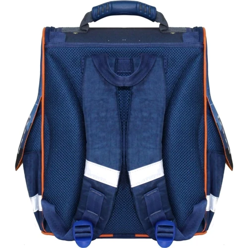 Рюкзак школьный каркасный с фонариками Bagland Успех 12 л. синий 429 (00551703): Пол ребенка Для мальчиков, Для девочек