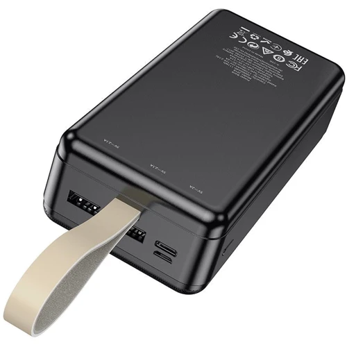 Внешний аккумулятор Hoco Power Bank 30000mAh J91B Black: Количество USB 3