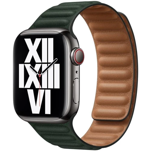 Аксесуар для Watch Apple Leather Link Sequoia Green Size M/L (ML7Q3) для Apple Watch 38/40/41mm: Виробник Apple