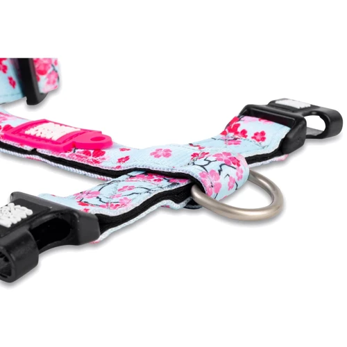 Шлейка для собак Max & Molly Urban Pets H-Harness - Cherry Bloom/L 2 см 70-98 см рожева (4894512050068) фото 2