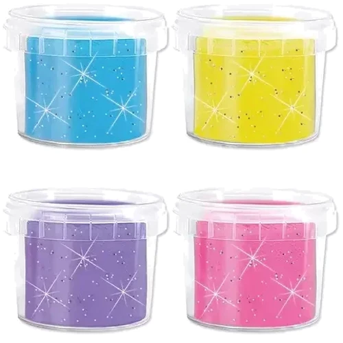 Незасихаюча маса SES Creative Блиск для ліплення 4 кольори (00515S)