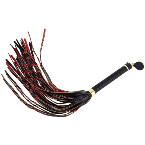 Флоггер LOCKINK Sevanda Red & Black Braided Tail Flogger