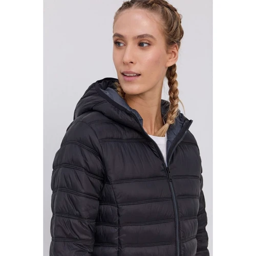 Куртка Woman Jacket Fix Hood 31K2806-U901 44 чорна демісезон з капюшоном: Вид Куртки