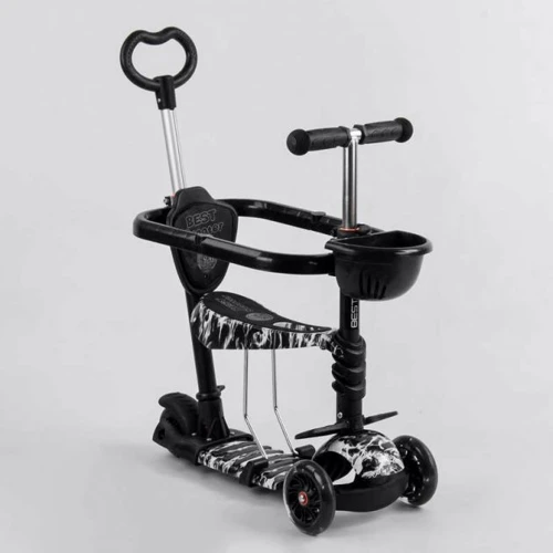 Самокат Best Scooter с защитным бампером черный (S 0203)
