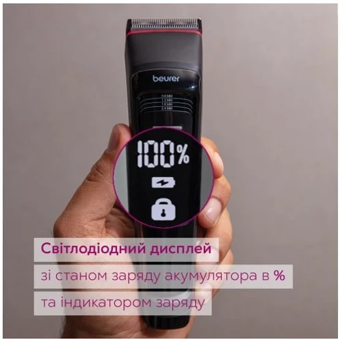 Машинка для стрижки Beurer MN5X: Час роботи від акумулятора 4.5 часа