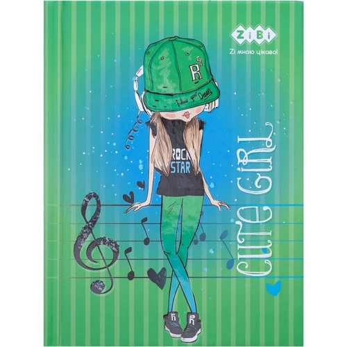 Блокнот ZiBi CUTE GIRL, А-6, 64л., Кл., Салатовий (ZB.12715-15)