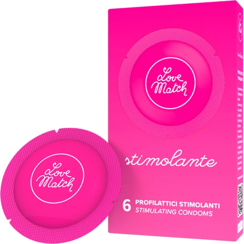 Презервативы Love Match Stimolante (Ribs & Dots), 6 шт.: Тип Для максимальной защиты
