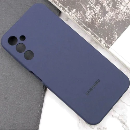 Чехол для телефонов Lakshmi Premium Silicone Case with Logo Full Camera Midnight Blue for Samsung A245 Galaxy A24 4G: Цвет темно-cиний