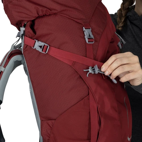 Рюкзак туристический Рюкзак туристический Osprey Ariel 55 S21 Claret Red M/L бордовый (009.2421) фото 6