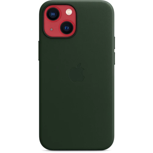 Чохол для iPhone Apple Leather Case with MagSafe Sequoia Green (MM0J3) for iPhone 13 mini: Тип аксесуара чохол