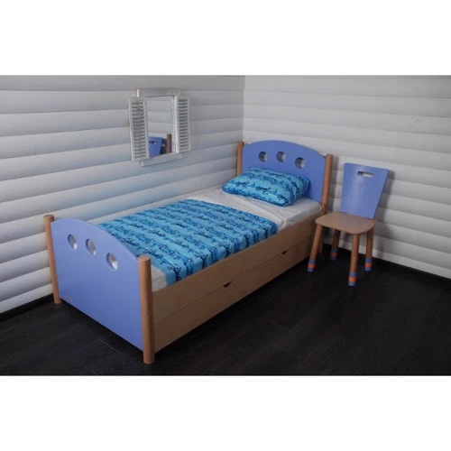 Ліжко з системою зберігання Indigo Wood індиго (30271)