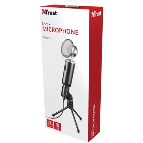 Микрофон Trust Madell Desktop 3.5mm Black (21262): Назначение для компьютера