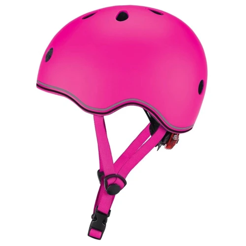 Шолом захисний дитячий GLOBBER EVO LIGHTS, пастельний рожевий, з ліхтариком, 45-51см (XXS / XS)