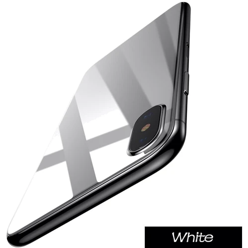 Защитное стекло для iPhone Baseus Tempered Glass Silk Screen Back 0.3mm White (SGAPIPH8-BMA2) for iPhone X/iPhone Xs
