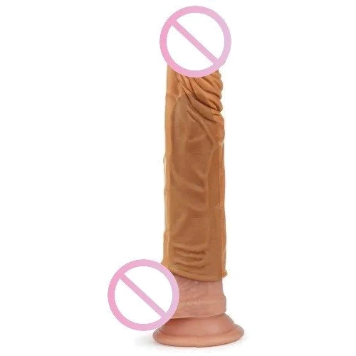 Реалистичная насадка на член LoveToy Pleasure X-Tender Penis Sleeve Flesh Add 2" (коричневый)