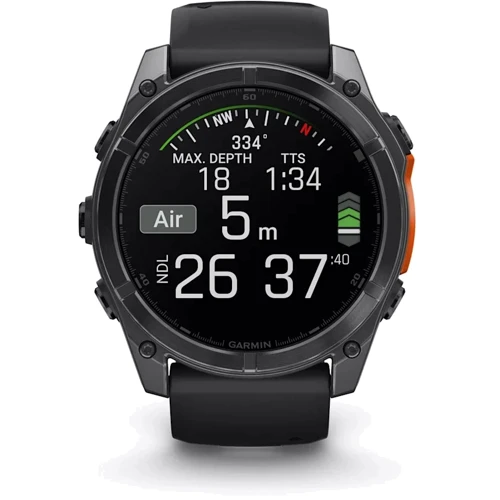 Смарт-часы Garmin Fenix 8 AMOLED 51mm Slate Grey with Black Silicone Band (010-02905-00): Стандарт защиты 10 ATM