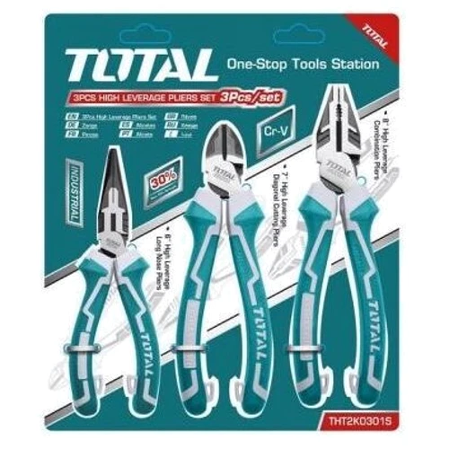 Набор шарнирногубцевого инструмента Total 3 шт (THT2K0301S)