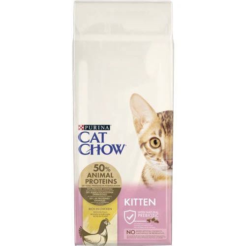 Сухой корм Cat Chow Kitten для котят с курицей 15кг (12251712)