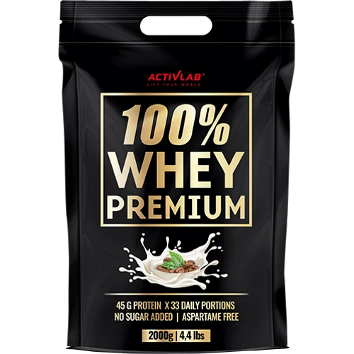 Протеин Activlab 100% Whey Premium 2000 g /66 servings/ Coffee