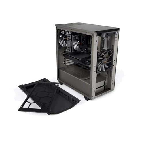 Корпус be quiet! Pure Base 500 Window Metallic Gray (BGW36): Матеріал передній панелі сталь