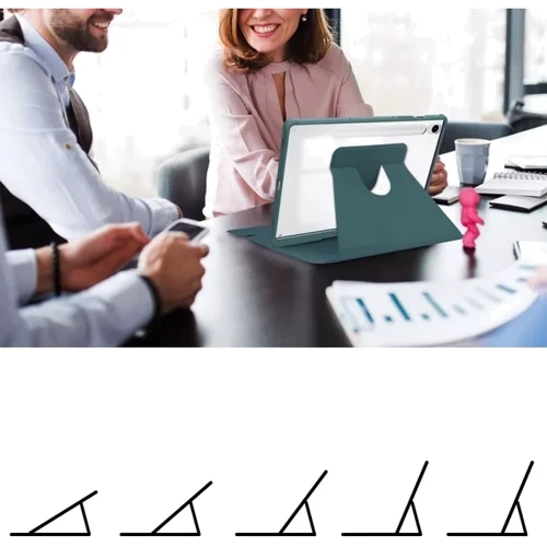 Аксессуар для планшетных ПК BeCover Case Rotatable Dark Green for Samsung X820 Galaxy Tab S10 Plus (712266)