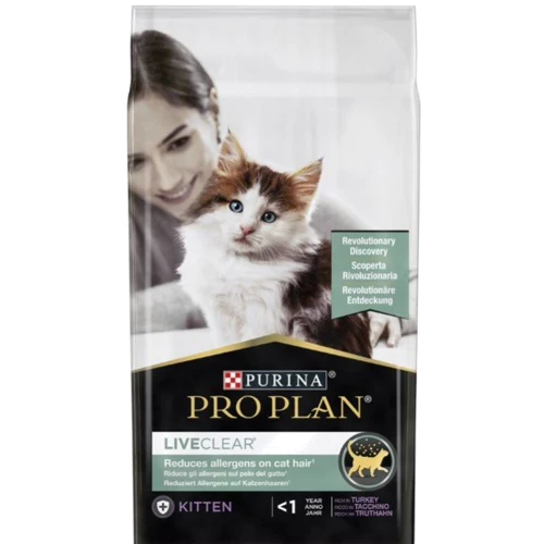 Сухой корм Pro Plan LiveClear Kitten для котят с индейкой 1.4 кг (7613287232526)