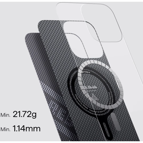 Чехол для iPhone Pitaka Re-TROS Tactile Woven Case Refining (KI1602RTRP) for iPhone 16 Pro Max: Цвет зеленый
