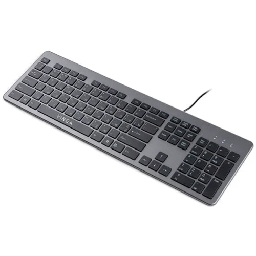 Клавиатура Vinga KB735 black-grey