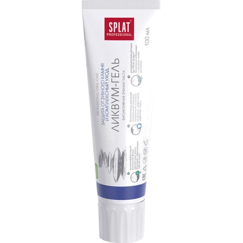 SPLAT Professional Likvum-Gel Зубная паста "Ликвум-гель" 100 ml: Назначение Антибактериальное, Очищение