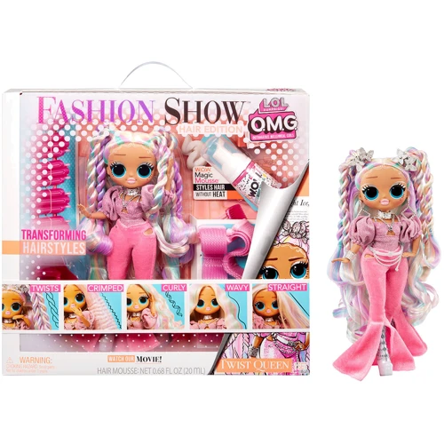 Игровой набор с куклой L.O.L. Surprise! серии O.M.G. Fashion show – Модная прическа Королевы Твист: Высота, см 25
