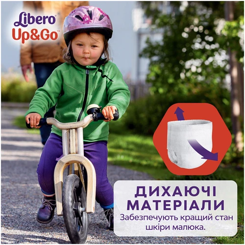 Підгузки Libero Up&Go Розмір 7 (16-26 кг) 30 шт (7322541743240): Розмір підгузника 7 (XXL)