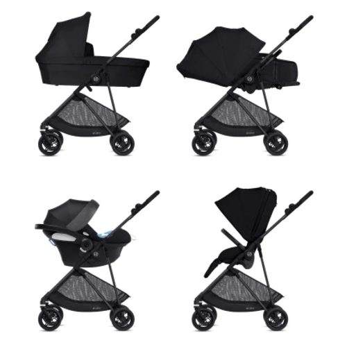 Прогулянкова коляска Cybex Melio Carbon Deep Black: Тип коляски Прогулочная