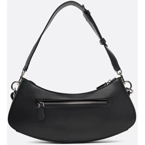 Женская сумка багет GUESS CORINA TOP ZIP SHOULDER BAG черная (HWVP8766180-BLA): Тип Сумки