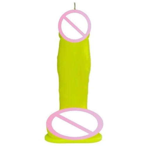 Свеча LOVE FLAME - Dildo L Yellow Fluor, CPS01-YELLOW