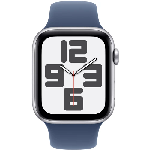 Apple Watch SE 2 2024 40mm GPS Silver Aluminum Case with Denim Sport Band - M/L (MXED3QH/A) UA: Материал корпуса Алюминий