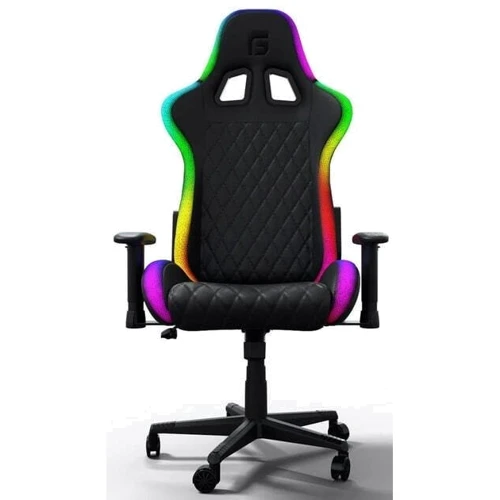 Кресло для геймеров Gamepro Hero RGB Black (GC700) фото 2