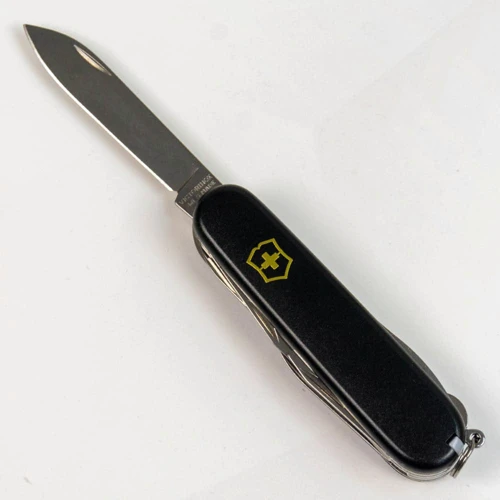 Мультитул Victorinox HUNTSMAN MAT чорний матовий лак із жовтим лого (Vx13713.3_M0008p) фото 8