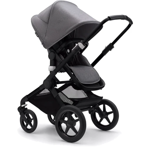 Универсальная коляска 2 в 1 Bugaboo Fox 3 Black/ Grey Melange/ Grey Melange: Пол ребенка Унисекс